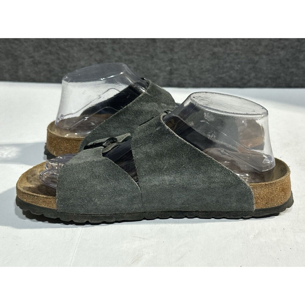 Birkenstock Betula Arizona Sandal Women Dark Grey Suede Leather  Size 38 Narrow - Picture 6 of 10